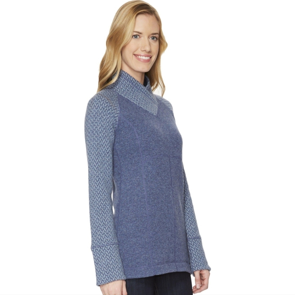 Marmot Blue Wool Brynn Sweater Lg